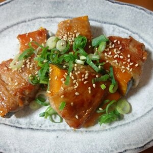 ☆カリ！ホク！こってり美味いかぼちゃの豚肉巻き☆